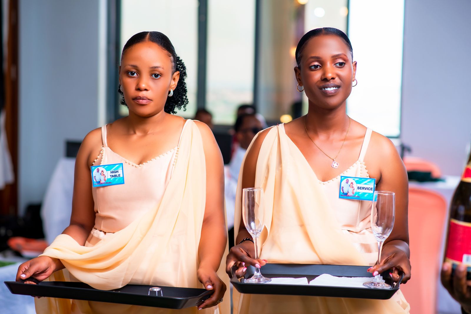 Hospitality staff at a premium event