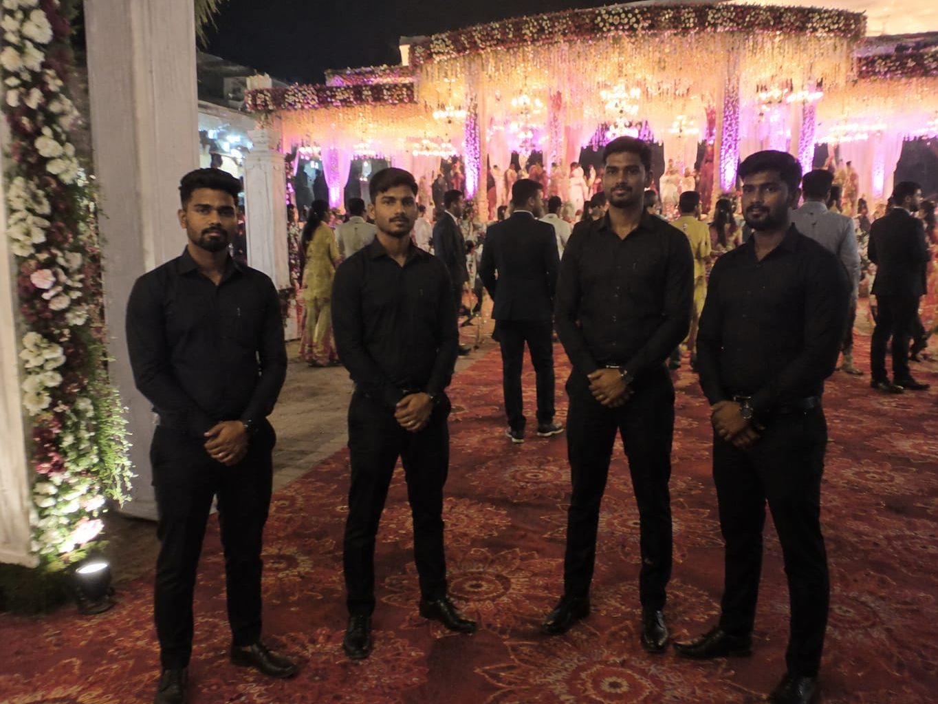 EventEdge valet and arrival crew at a wedding function venue